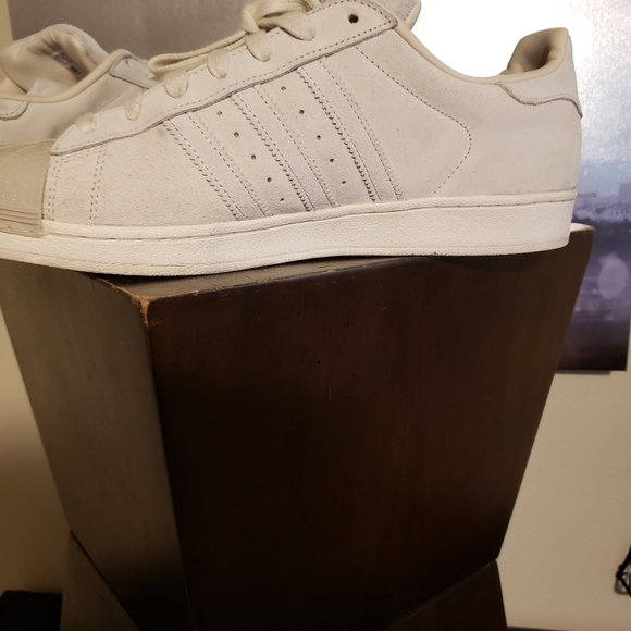 ADDIDAS SUPERSTAR TONAL GREY SUEDE - Picture 6 of 9